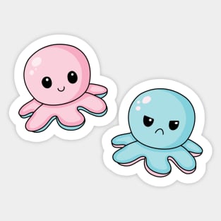 Kawaii mood octopus Sticker